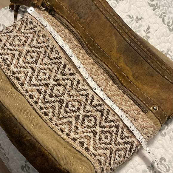 MYRA WESTERN CROSSBODY BAG LEATHER & COTTON MESSENGER
HANDBAG SHOULDER BAG - Picture 14 of 14